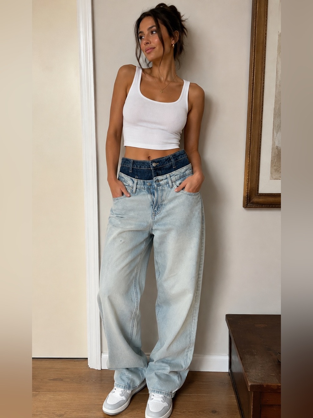 Wild Fable Mid-Rise 90s Relaxed Straight Jeans Women's Blue Straight Leg Jeans